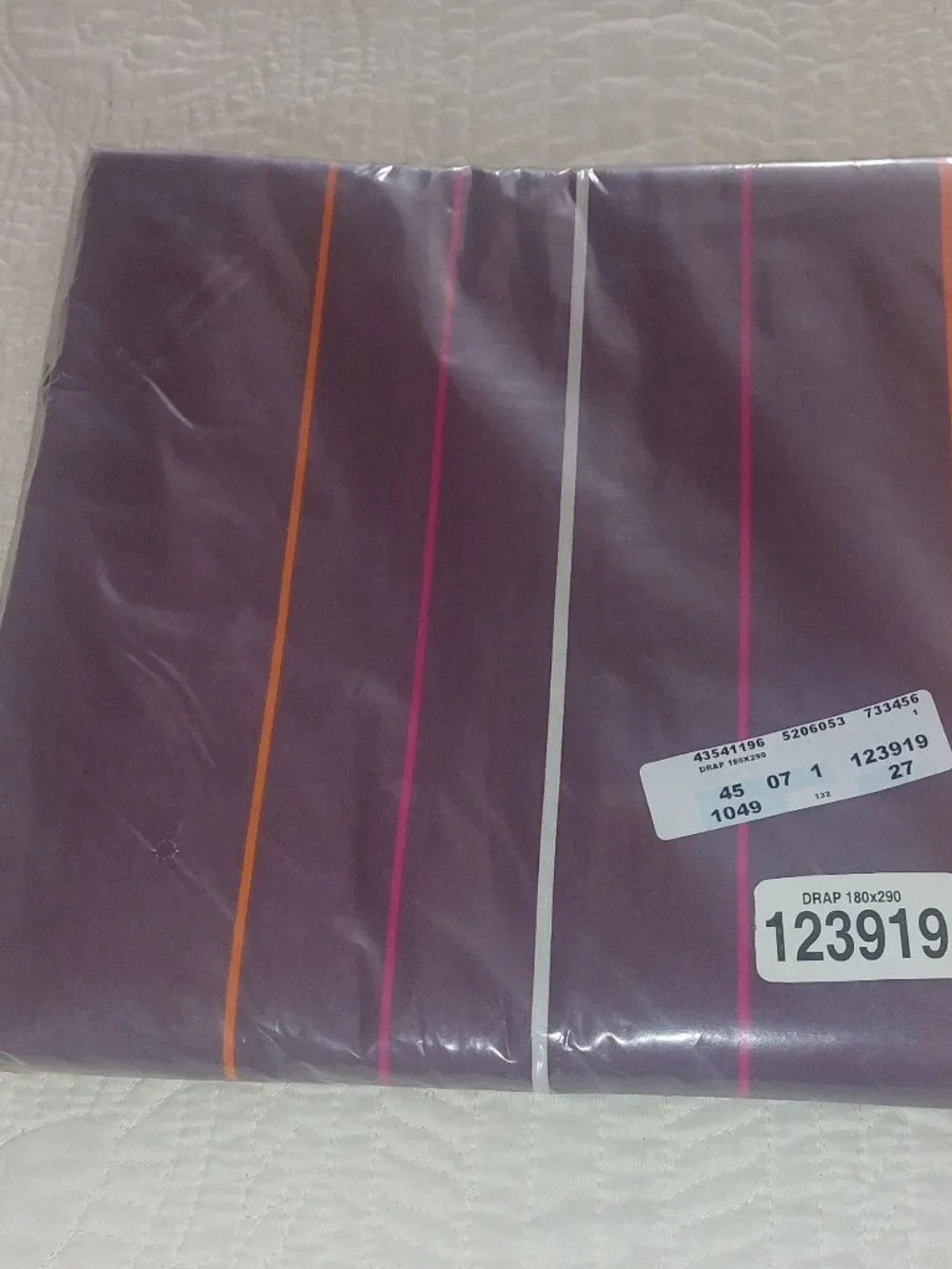 NWT - Bedsheet set for Twin with pillow - cotton - from France